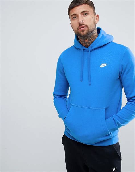 nike blauwe hoodie|blue nike pullover.